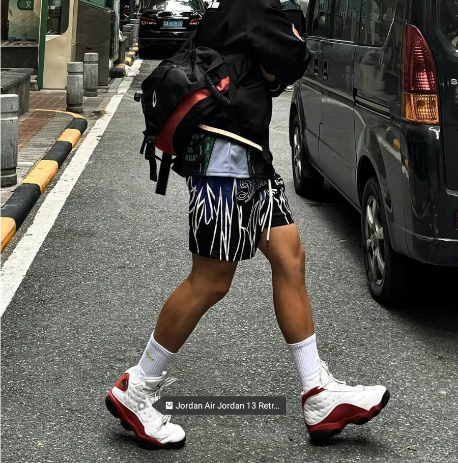 Giày Nike Air Jordan 13 Retro GS White/Black/Red 414574-122 - Ảnh 6