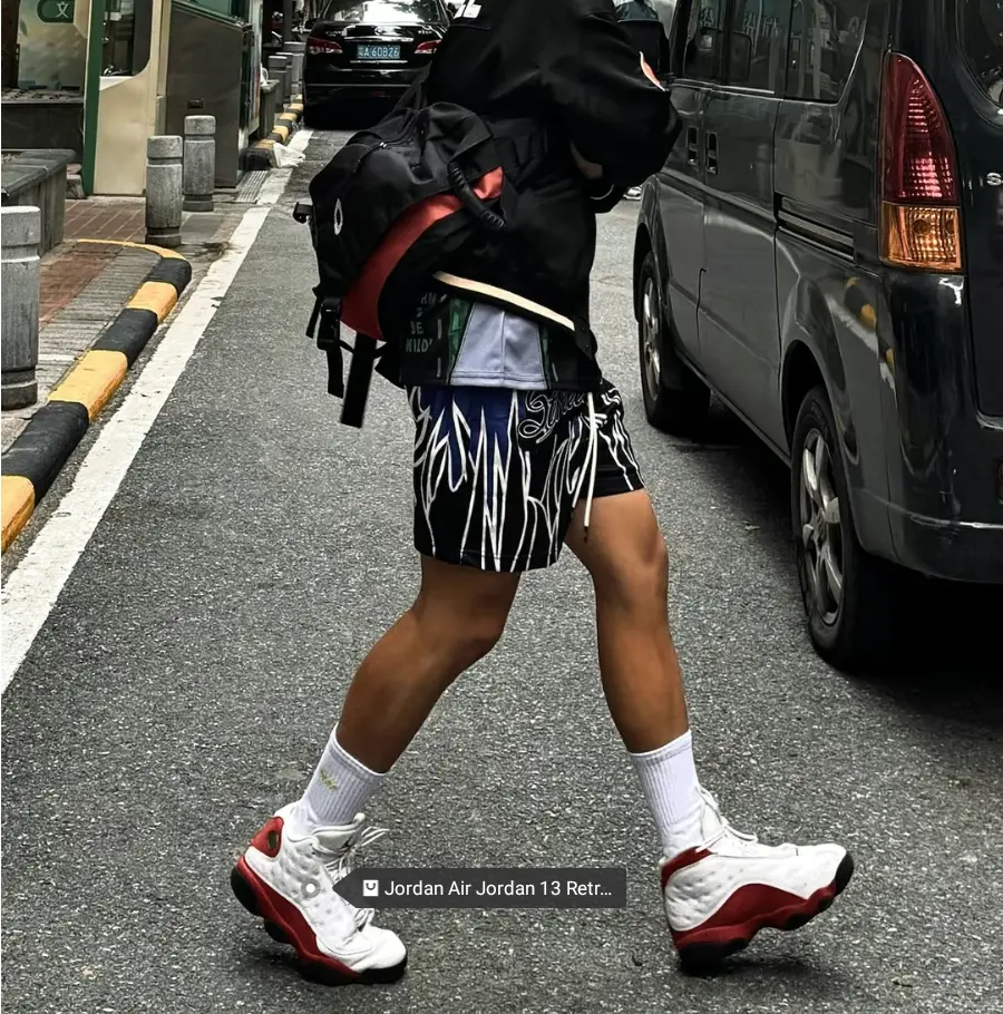Giày Nike Air Jordan 13 Retro GS White/Black/Red 414574-122 - Ảnh 6