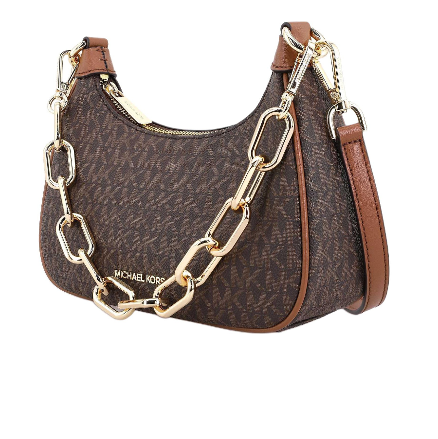 Túi Michael Kors MK Cora Medium Zip Pouchette "Brown" 35S2G4CU1B-200 - Ảnh 2