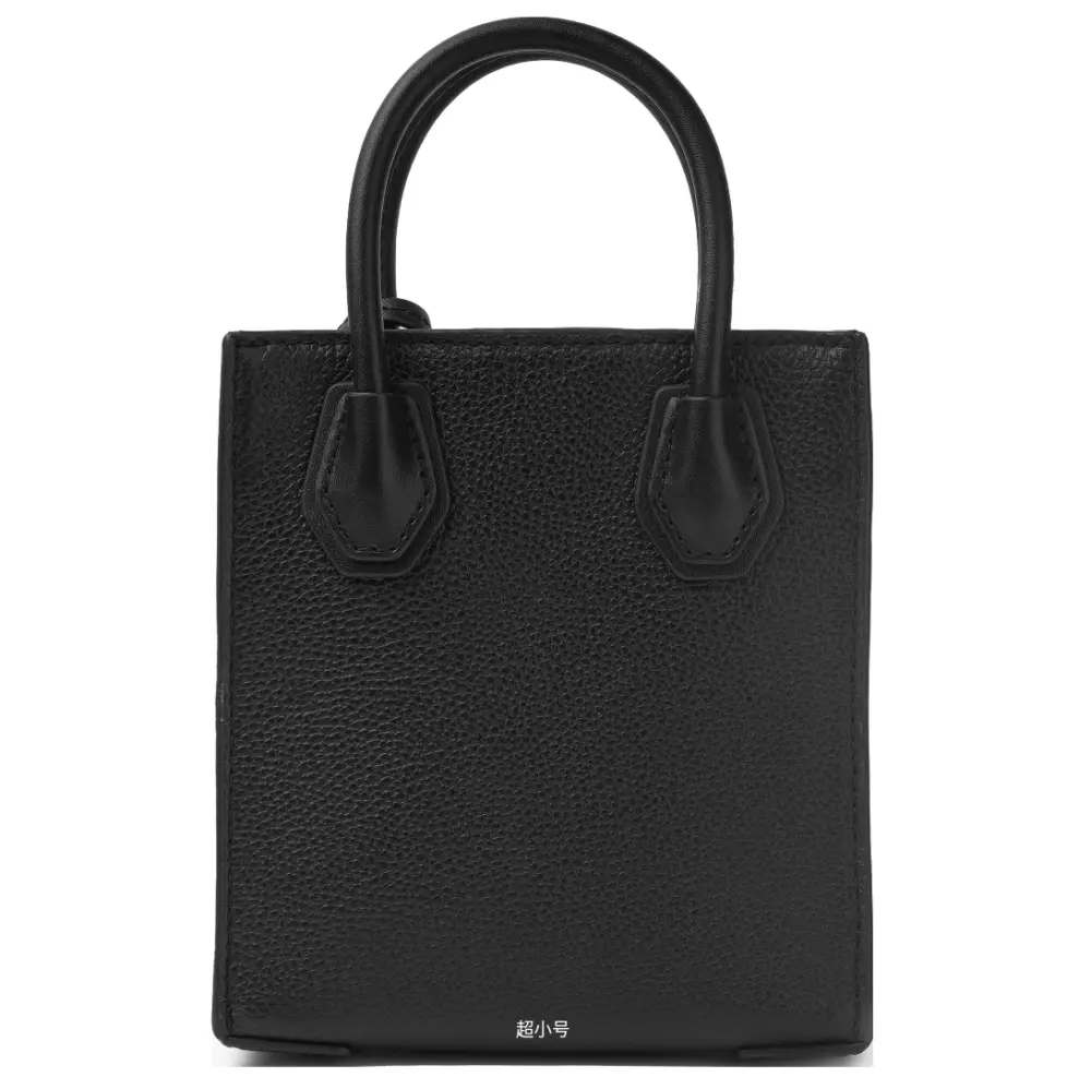 Túi Michael Kors Mercer Extra-Small Pebbled Leather "Black" 35S1GM9T0L-001 - Ảnh 4