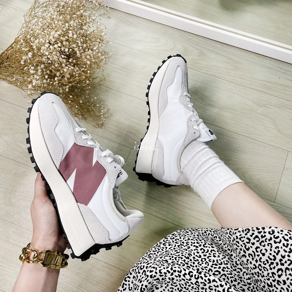 Giày New Balance Wmns 327 ‘Light Grey Rose’ WS327CD - Ảnh 3