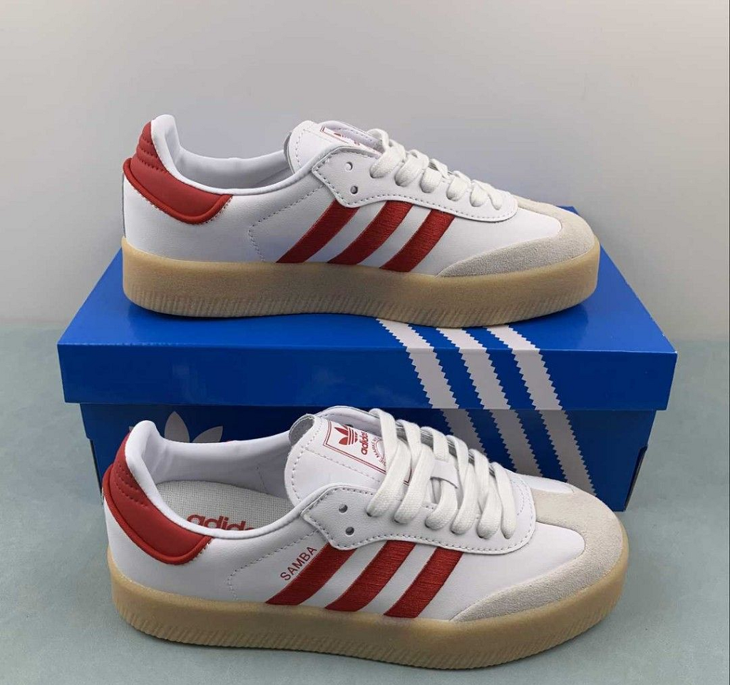 Giày Adidas Sambae 'White Better Scarlet Gum' ID0438 - Ảnh 2