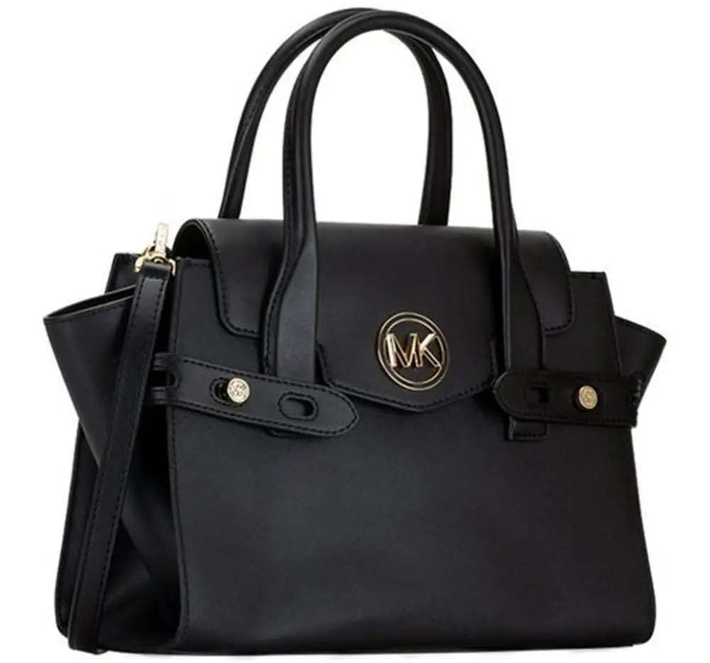Alternative view of Túi Michael Kors MK Carmen MD Flap Satchel 'Black' 35S2SNMS8L-BLACK