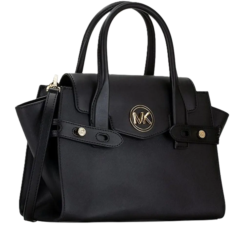 Alternative view of Túi Michael Kors MK Carmen MD Flap Satchel 'Black' 35S2GNMS8L-001