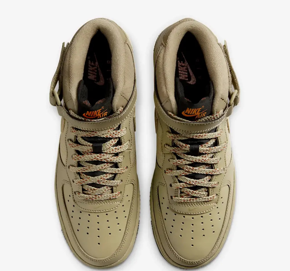 Giày Nike Air Force 1 Mid '07 'Khaki Black Nylon' FB8881-200 - Ảnh 5