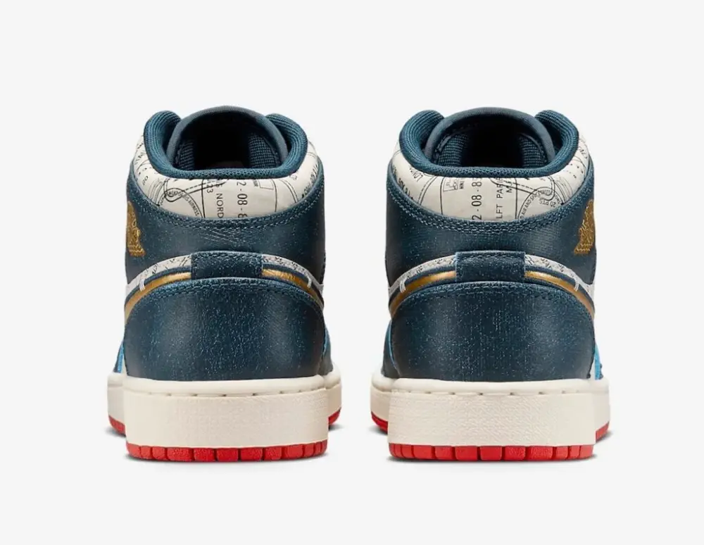 Giày Nike Air Jordan 1 Mid GS Take Flight FN1353-400 - Ảnh 5