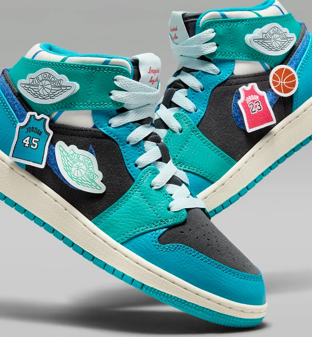 Giày Nike Jordan 1 Mid Inspired by the Greatest Aquatone FJ9482-004 - Ảnh 6