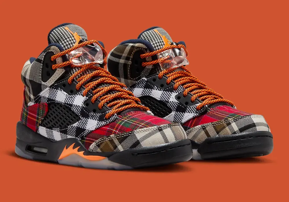 Alternative view of Giày Air Jordan 5 Retro 'Plaid' (GS) FD4814-008