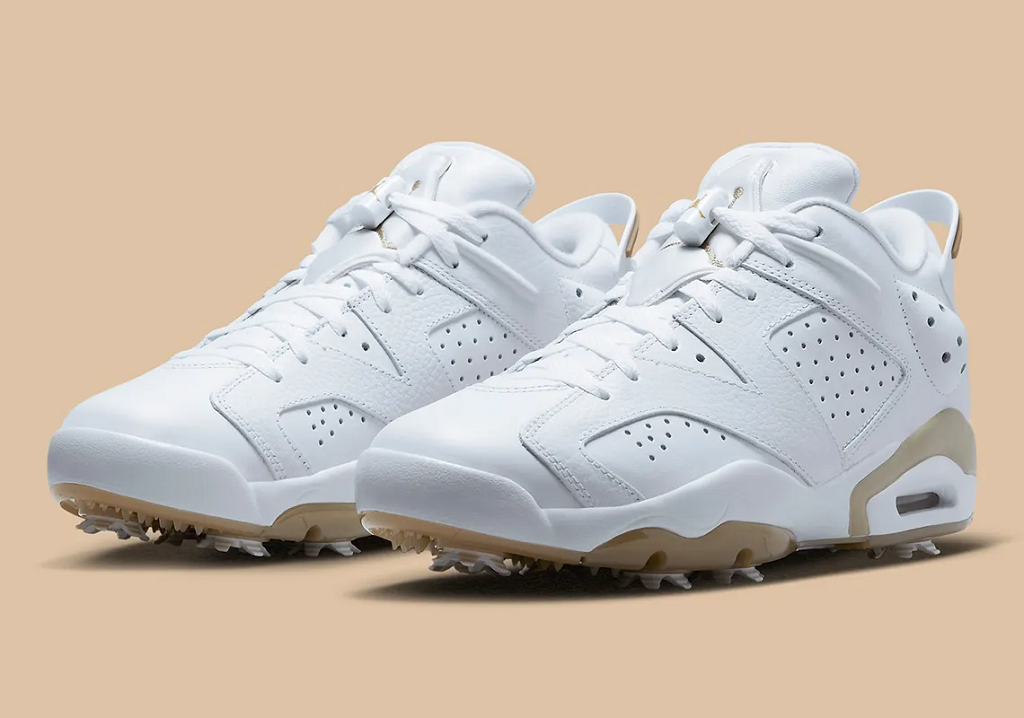 Giày Nike Jordan 6 Retro Low Golf White Khaki DV1376-100 - Ảnh 4
