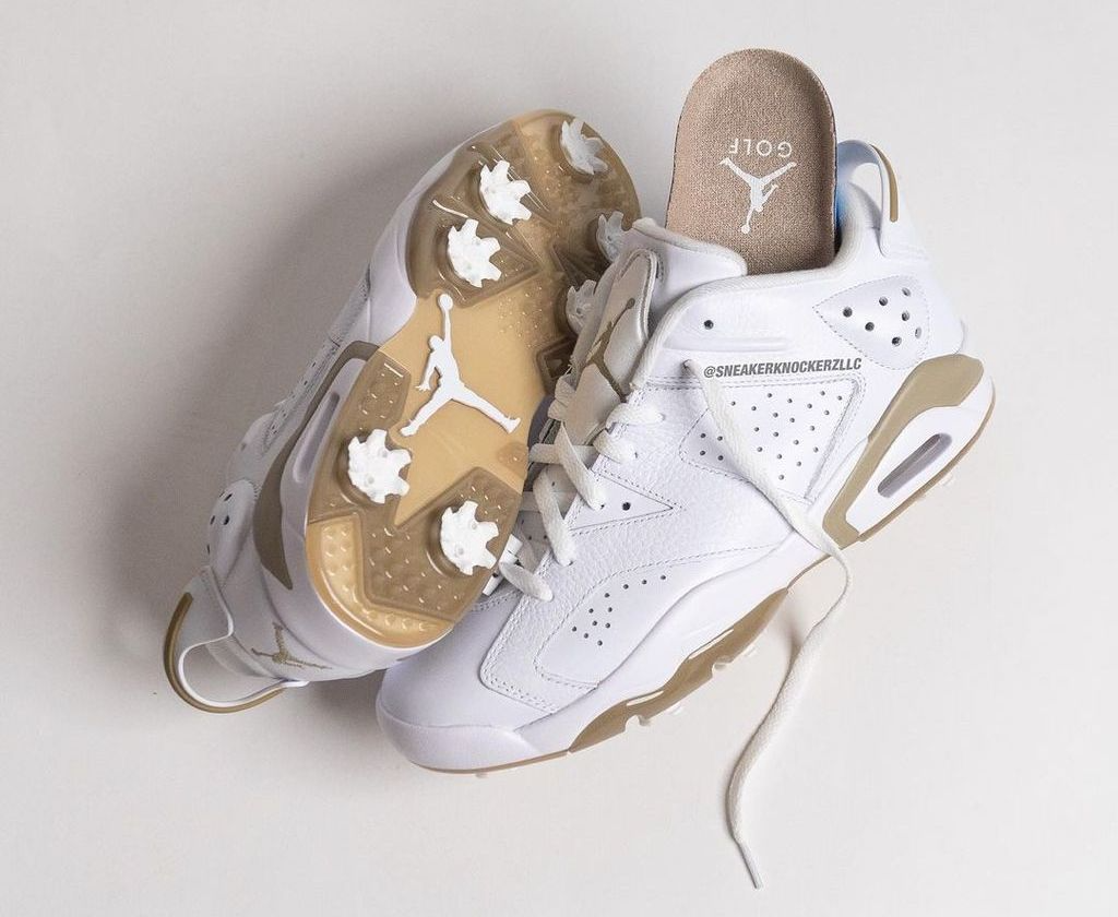Giày Nike Jordan 6 Retro Low Golf White Khaki DV1376-100 - Ảnh 3