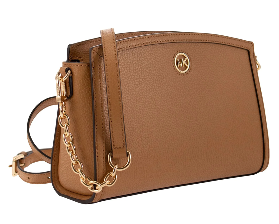 Túi Michael Kros Shoulder Bag With Logo In Peanuts 'Brown' 32R3G7CC3T-174 - Ảnh 3