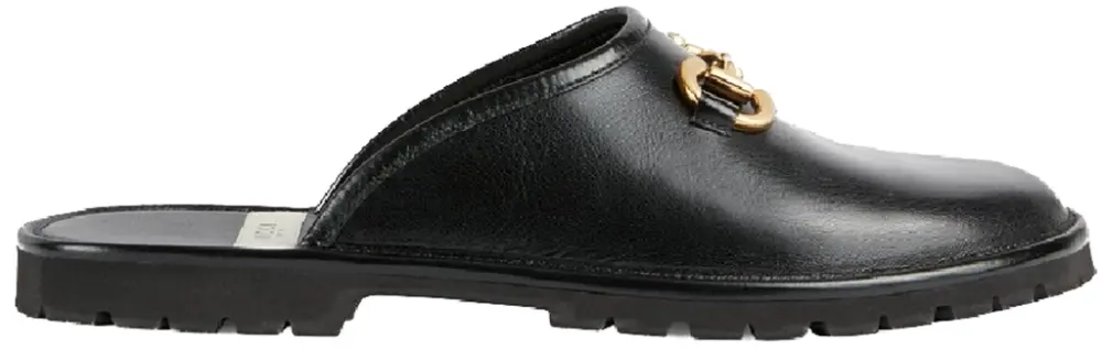 Giày Gucci Slipper With Horsebit Leather 'Black' 657954-0G0V0-1000