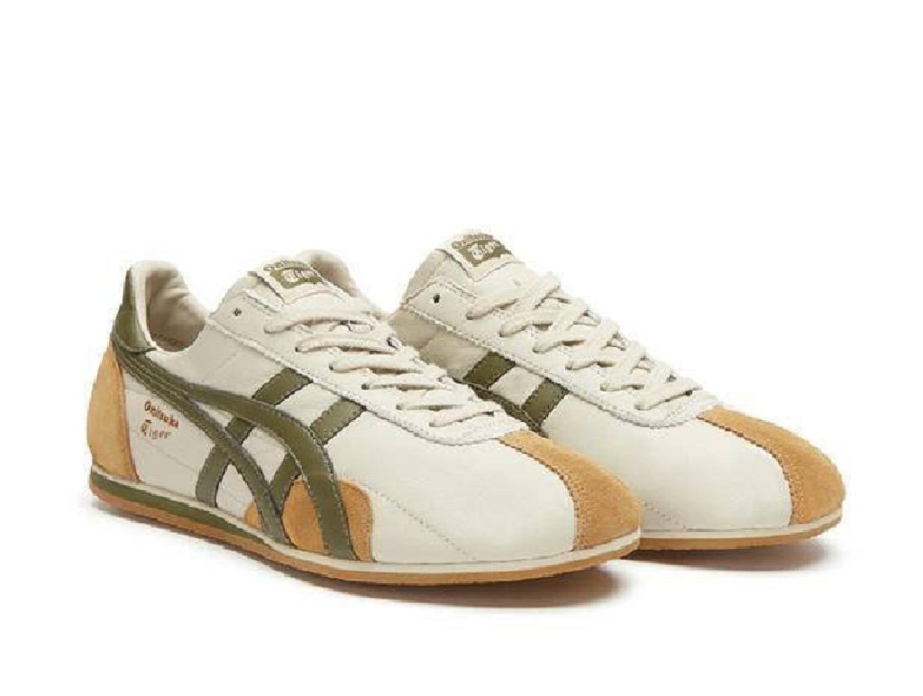 Giày Onitsuka Tiger Runspark 'Beige Olive Green Mustard Yellow' 1183B480-200 - Ảnh 4