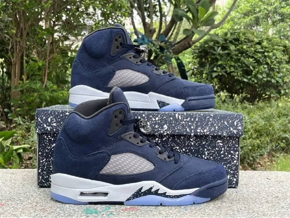 Giày Nike Air Jordan 5 Retro Georgetown FD6812-400 - Ảnh 4
