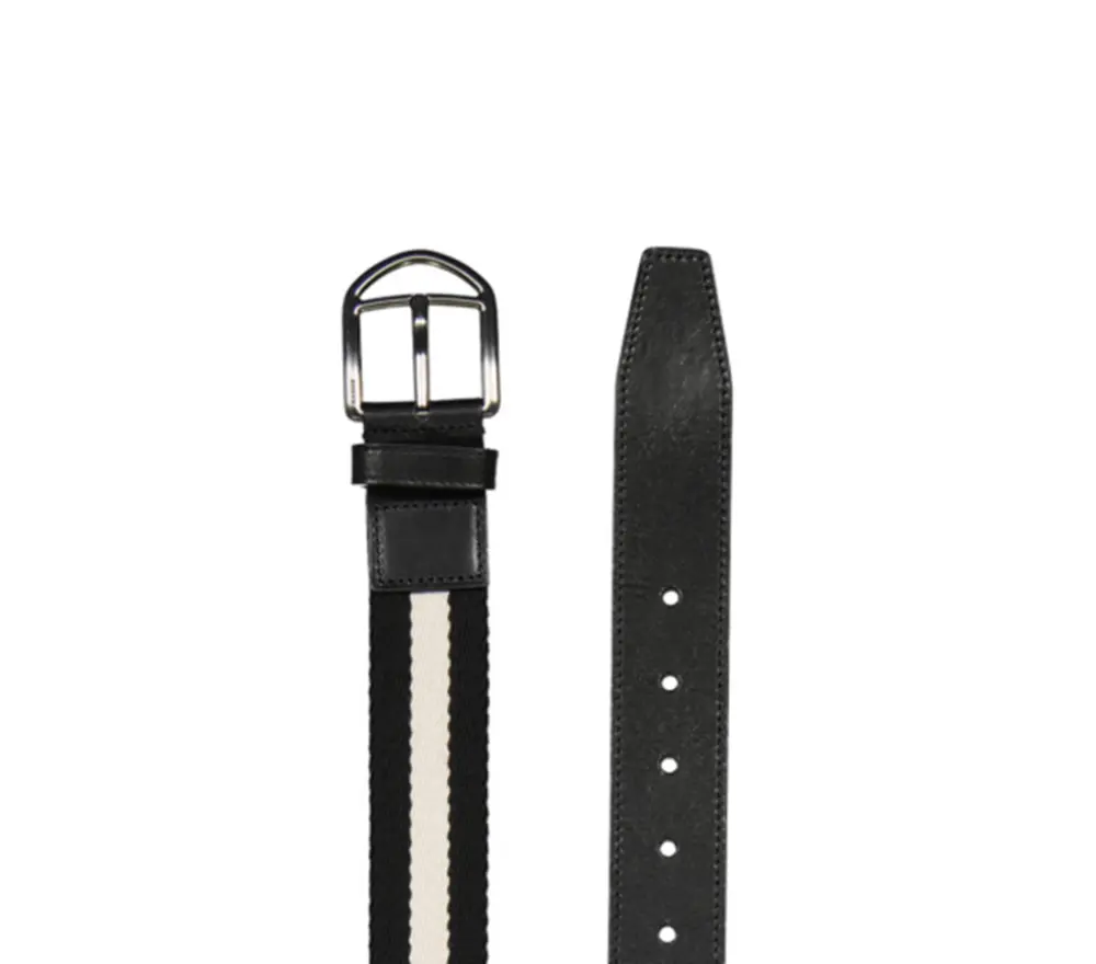 Alternative view of Thắt Lưng Bally Novo Stripe ‘Black’ 6215024