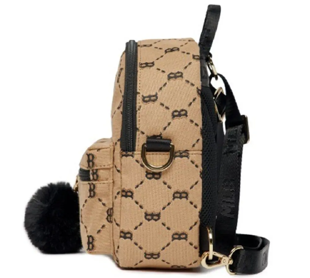 Balo MLB Mini Monogram Jacquard ‘Brown’ 7ABKM032N-43BGS - Ảnh 6