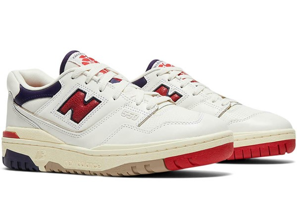 Giày New Balance Aimé Leon Dore x 550 ‘Red Navy’ BB550A3 - Ảnh 3