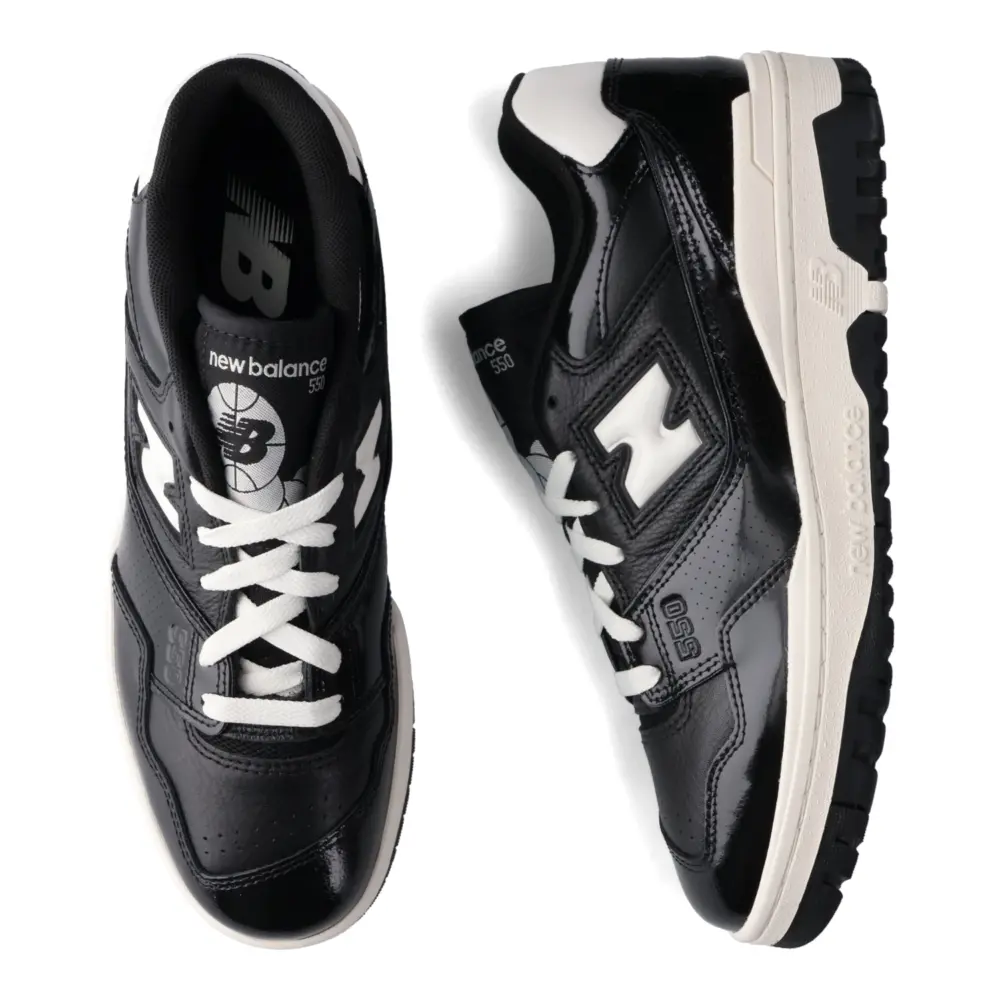 Giày New Balance 550 Black Sea Salt Patent BB550YKG - Ảnh 3