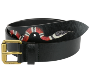Alternative view of Thắt Lưng Gucci Ravelluso Leather Belt With Kingsnake Detail 434520-DNI1T-1058