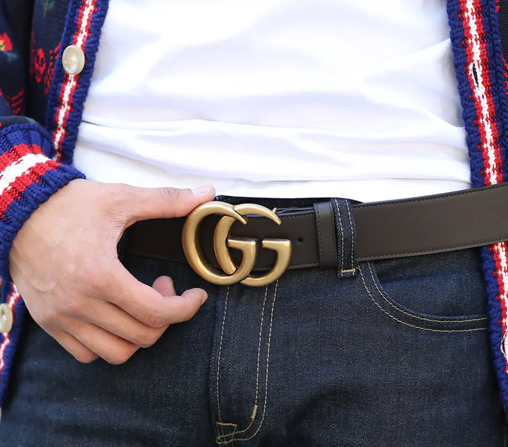 Alternative view of Thắt Lưng Gucci Double G Buckle 397660-AP00T-2145