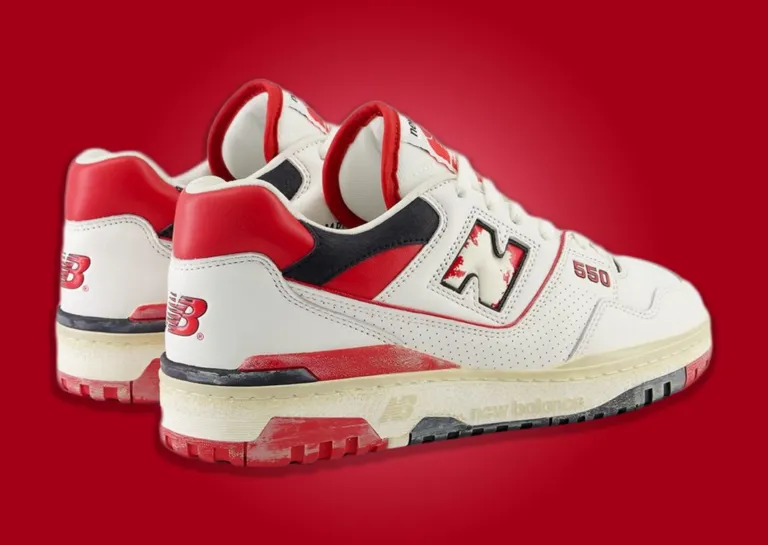 Giày New Balance 550 Vintage Pack ‘Red’ BB550VGA - Ảnh 2