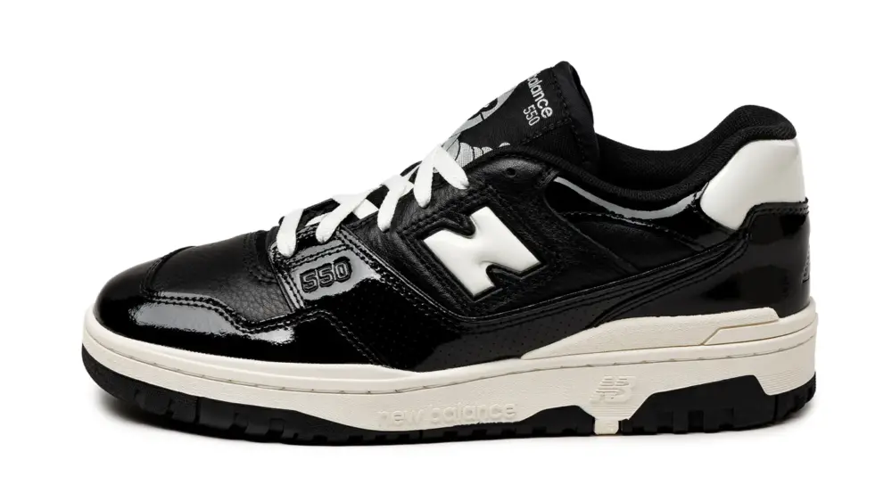 Giày New Balance 550 Black Sea Salt Patent BB550YKG - Ảnh 5
