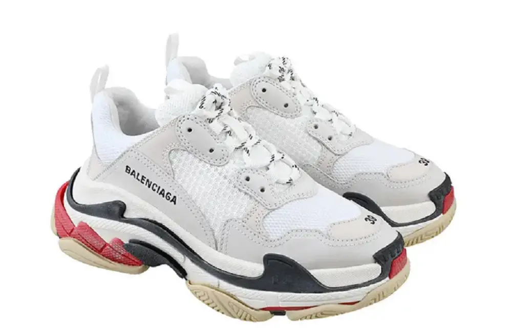 Giày Balenciaga Triple S 'White Black Red' 2019 524037W09E19000 - Ảnh 5