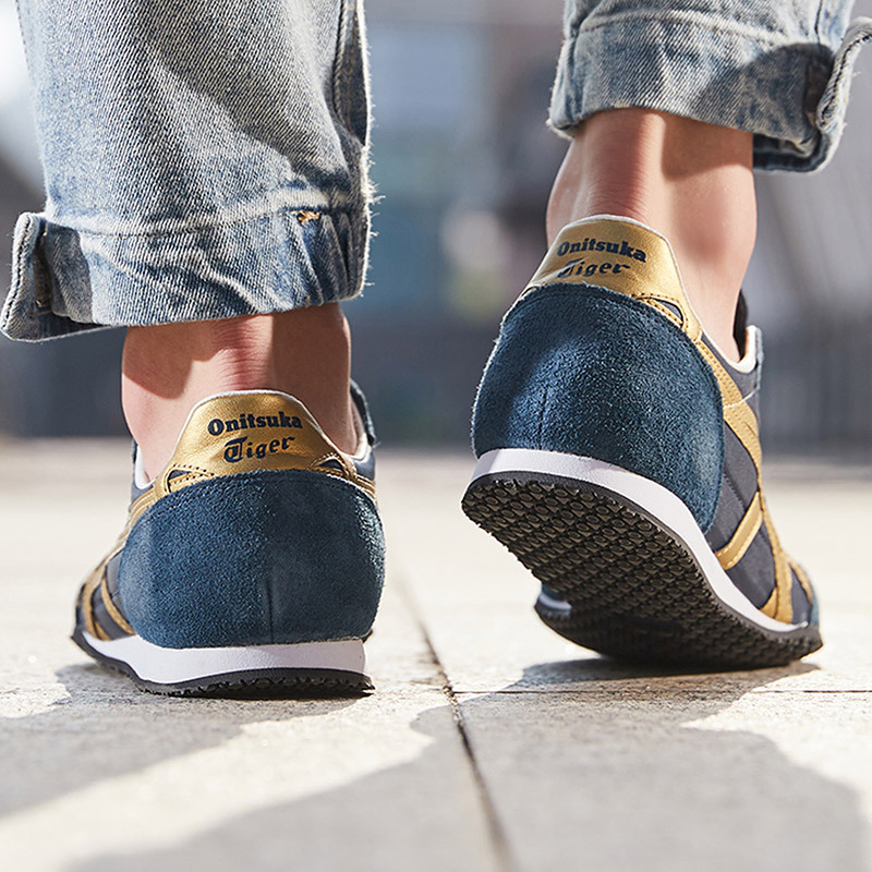Giày Onitsuka Tiger Serrano ‘Navy Gold’ D109L-5094 - Ảnh 5