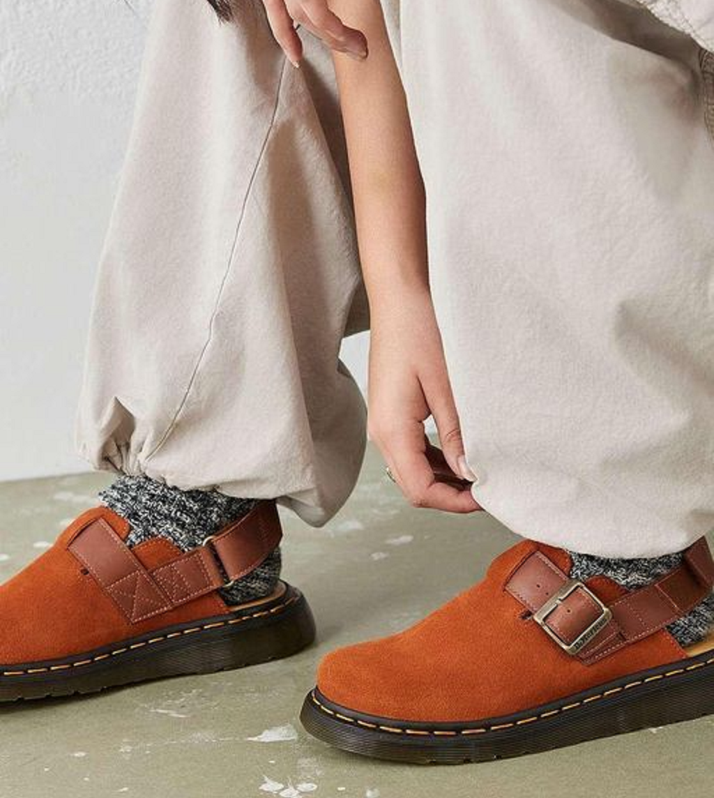 Giày Dr.Martens Jorge II Faux Fur Lined Slingback Mules in Warm Tan 31060362 - Ảnh 6