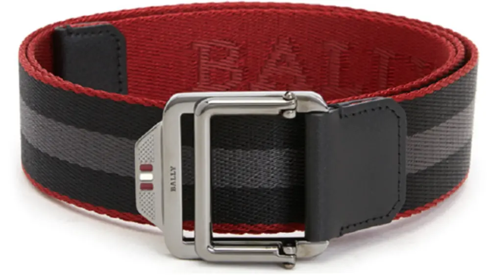 Thắt Lưng Bally Casual ‘Black Red’ CONNOR-35-M-90