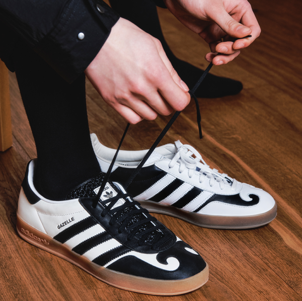 Giày Adidas Gazelle Indoor 'Gatsin Pack White Black' IH9990 - Ảnh 5
