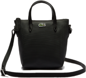Túi Lacoste L.12.12 Petit Pique Coated Canvas Mini Tote ‘Black’ NF2609P53G-000