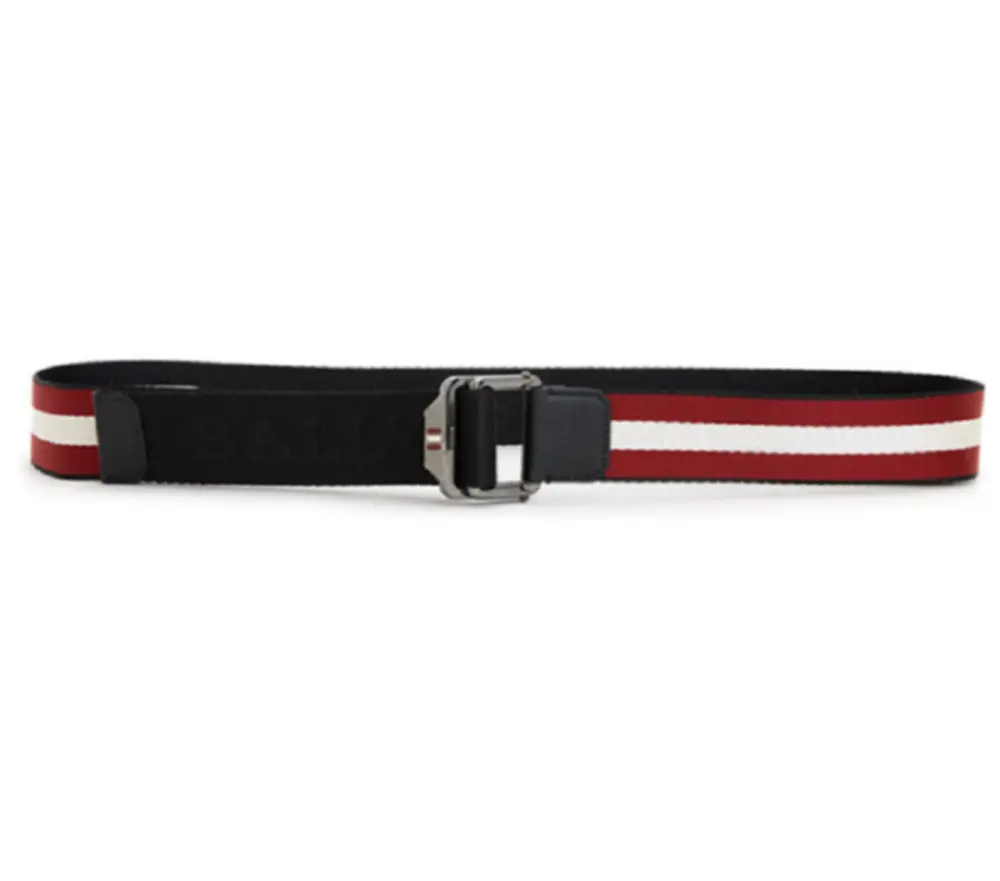 Thắt Lưng Bally Casual Belt ‘Red White’ CONNOR-35M-536 - Ảnh 3