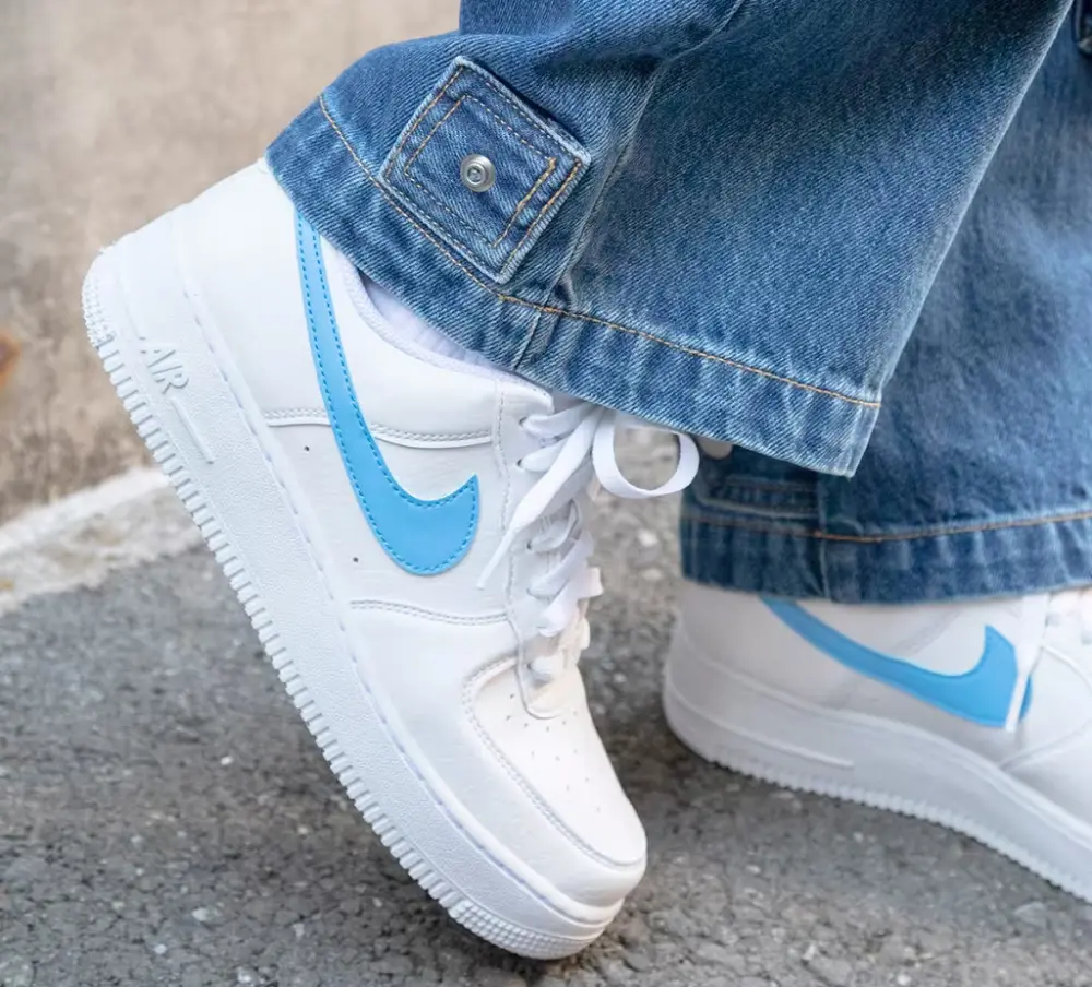 Giày Nike Air Force 1 '07 White Blue DV3808-103 - Ảnh 3