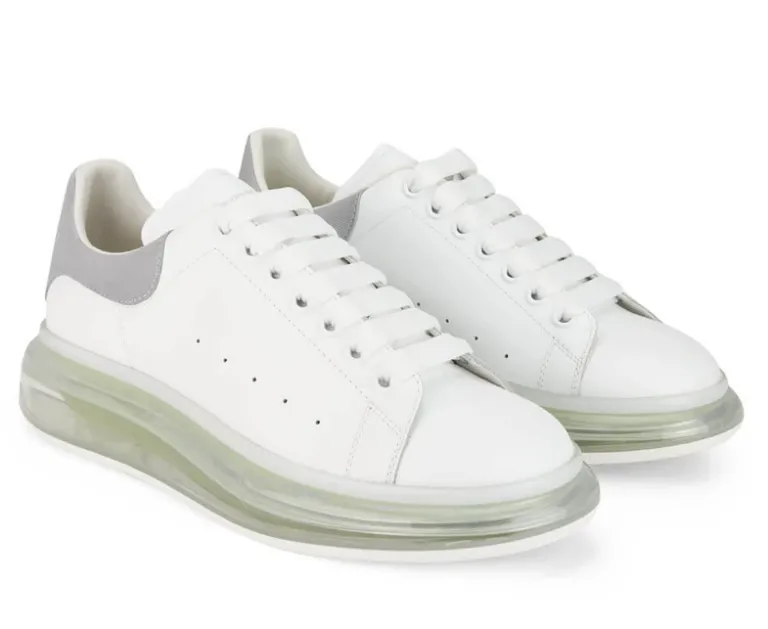 Giày Alexander McQueen Oversized Sneaker ‘White Gunmetal’ 662659-WIA4T-9058 - Ảnh 3