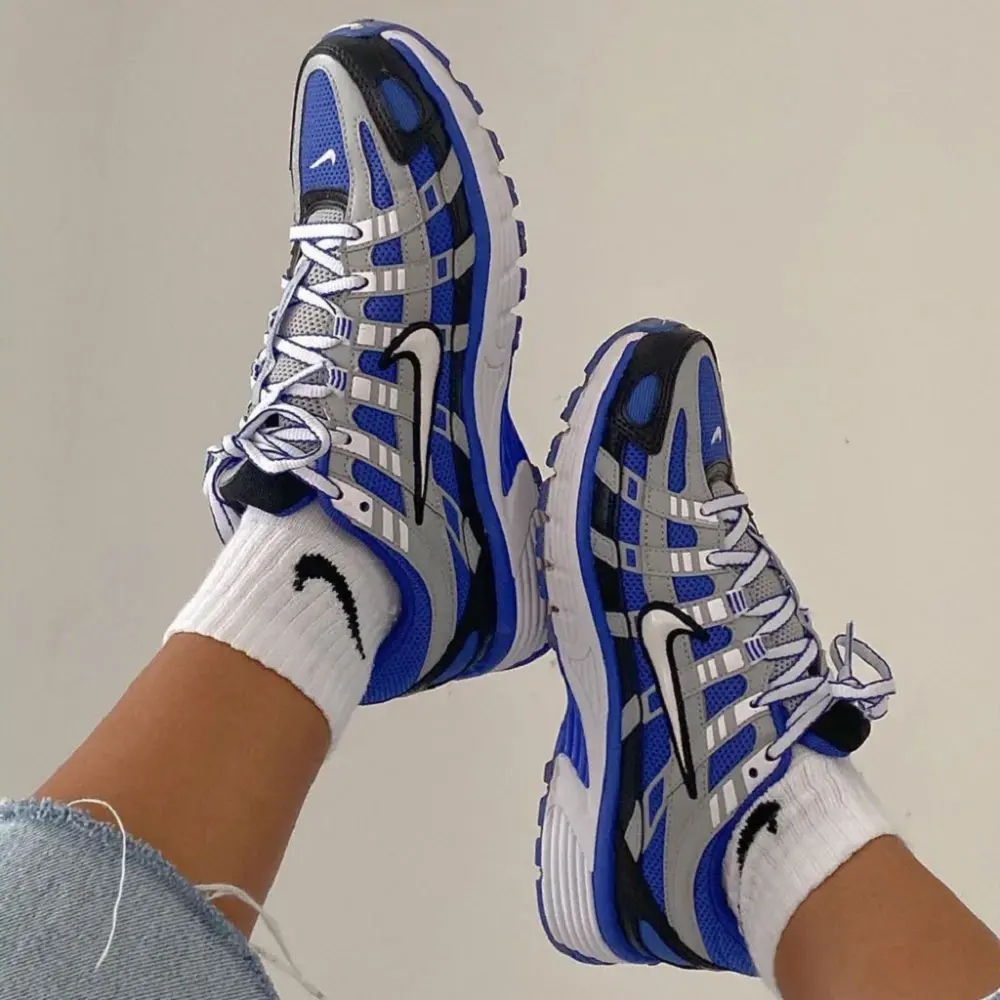 Giày Nike P-6000 Racer Blue Flat Silver CD6404-400 - Ảnh 6