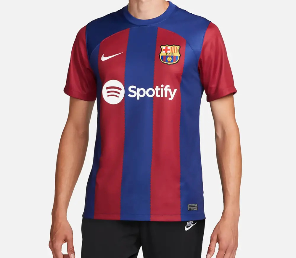 Alternative view of Áo Nike FC Barcelona 2023/24 Stadium Home Jersey 'Deep Royal Blue' DX2687-456