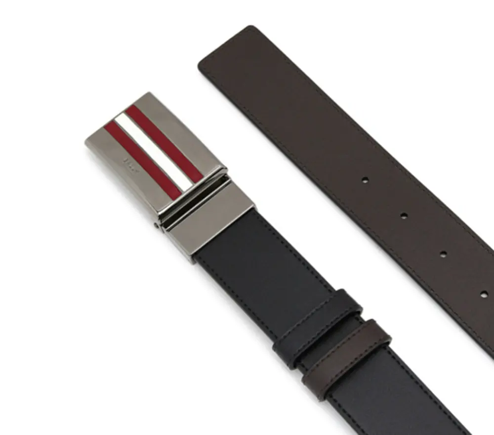 Alternative view of Thắt Lưng Bally Bull Plain Double Sided ‘Black’ TARAGLI-35-O-421