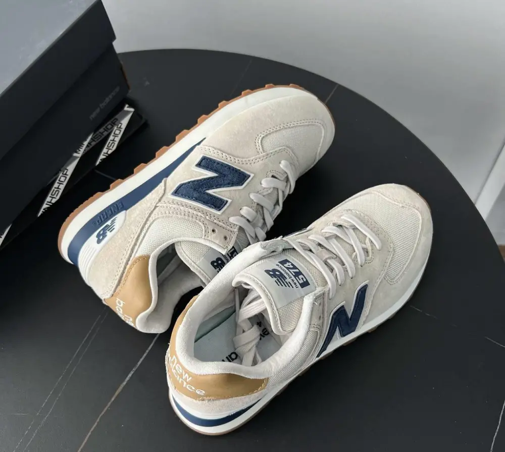 Giày New Balance 574 D 'Light Camel' ML574LGI - Ảnh 4