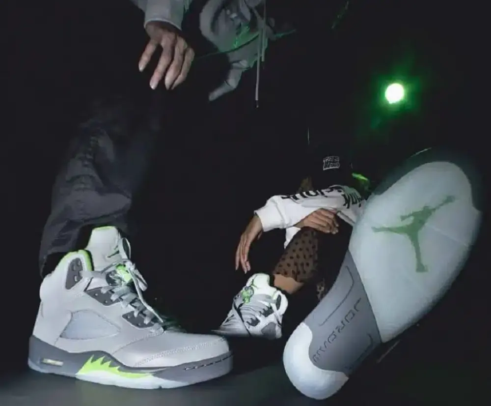 Giày Nike Air Jordan 5 Retro 'Green Bean' DQ3734-003 - Ảnh 5