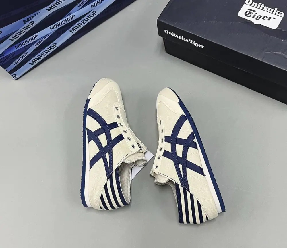 Giày Onitsuka Tiger Mexico 66 Paraty 'Natural Navy' TH342N-0250 - Ảnh 7