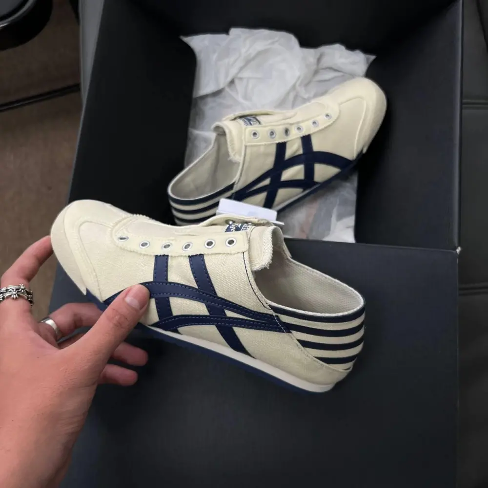 Giày Onitsuka Tiger Mexico 66 Paraty 'Natural Navy' TH342N-0250 - Ảnh 8