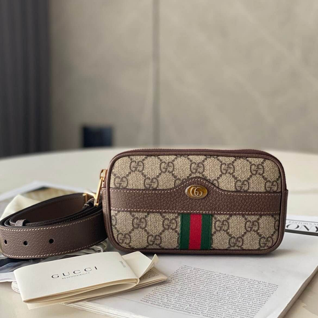 Túi Gucci Beige Leather Belt 51930896IWS8745 - Ảnh 3