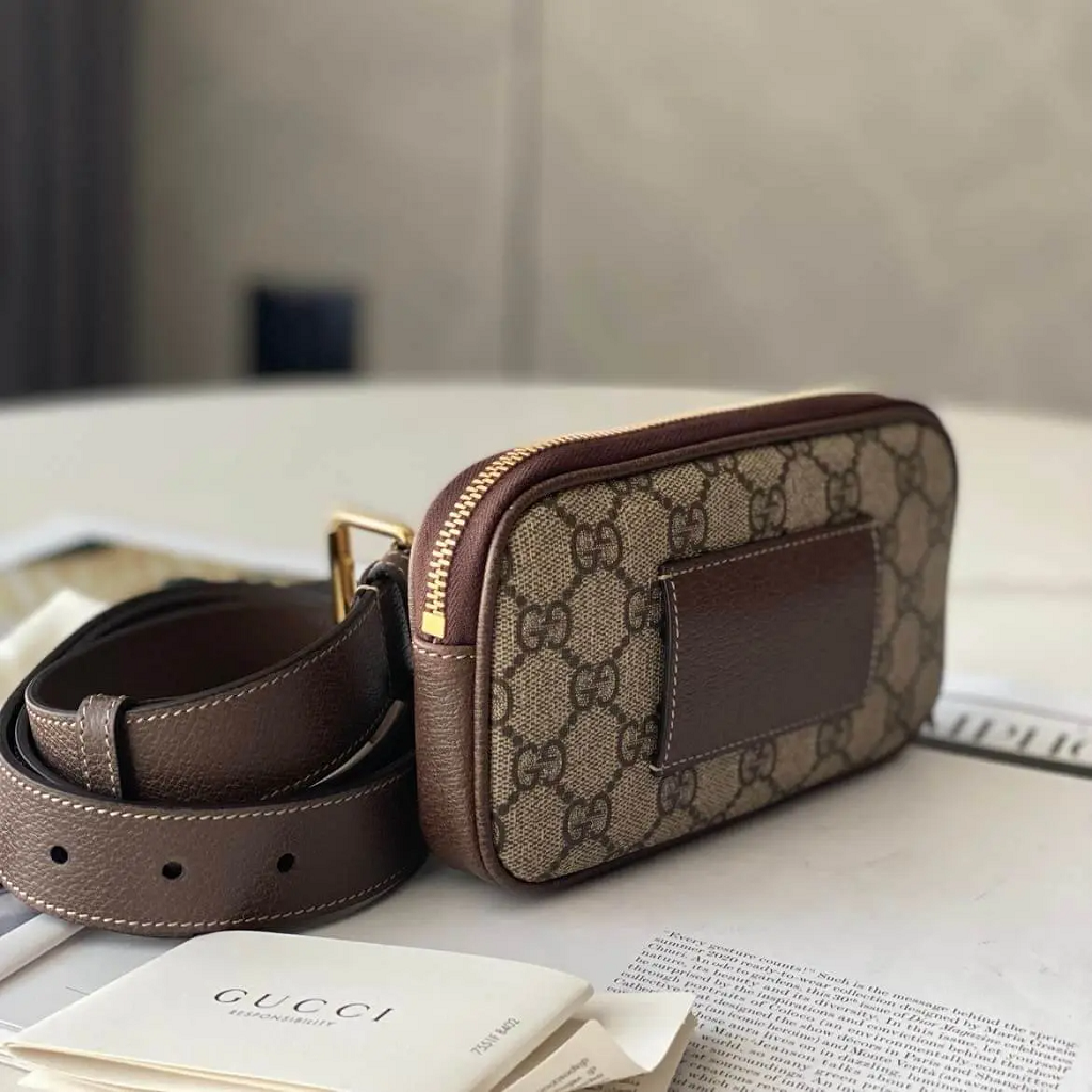 Túi Gucci Beige Leather Belt 51930896IWS8745 - Ảnh 4