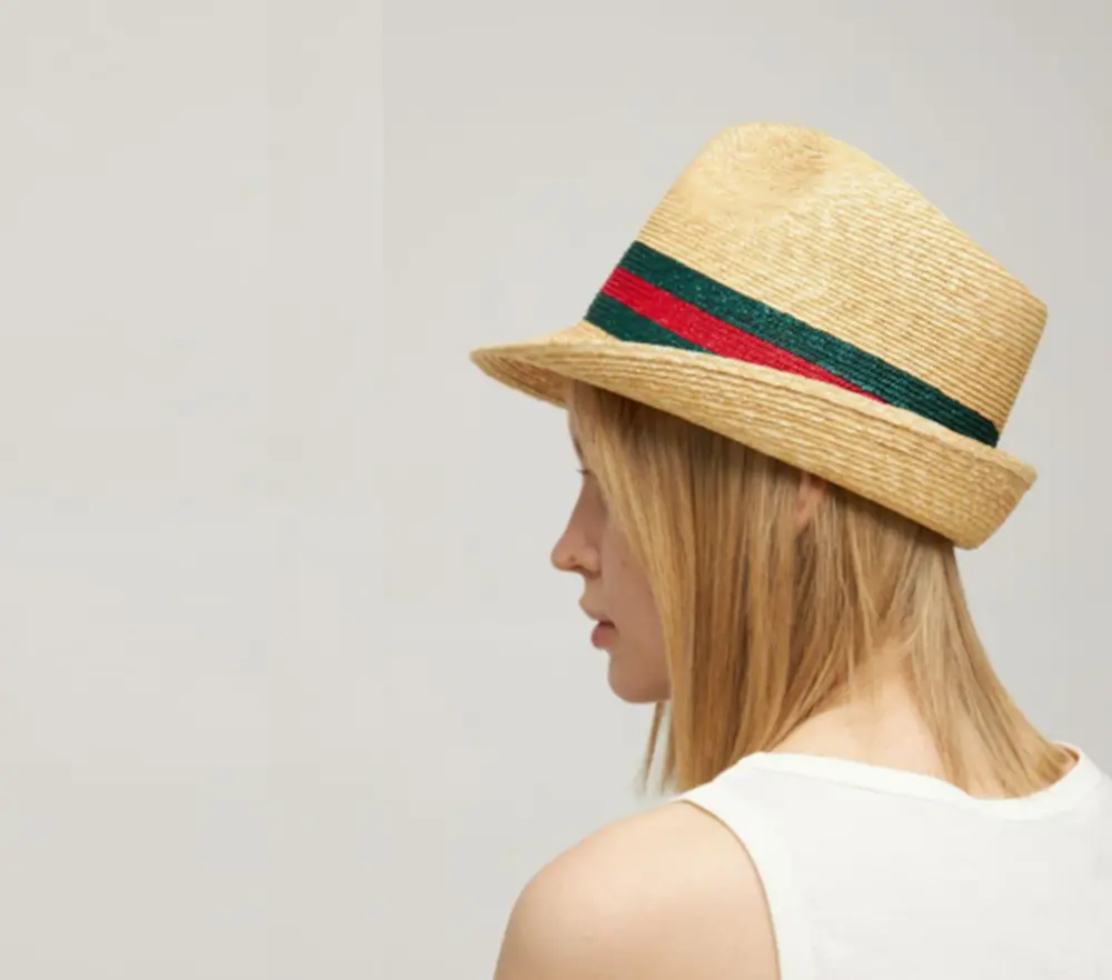 Alternative view of Mũ Gucci Woven Straw Bucket ‘Beige’ 434760-K0M00-9666