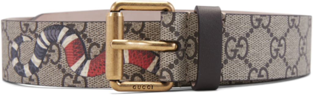 Thắt Lưng Gucci Snake Print Supreme ‘Brown’ 434520-K5O1T-8692