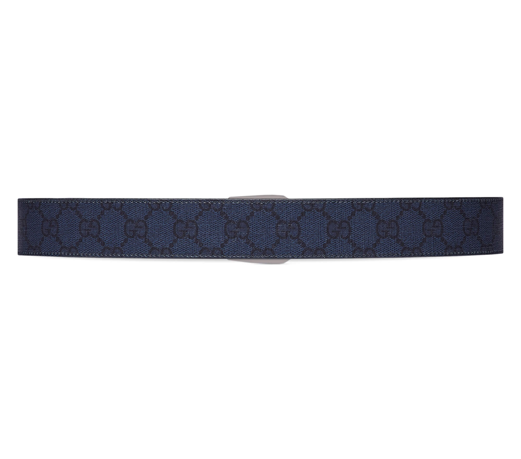 Thắt Lưng Gucci Belt With Interlocking G Detail ‘Dark Blue’ 673921-FABY3-8442 - Ảnh 4