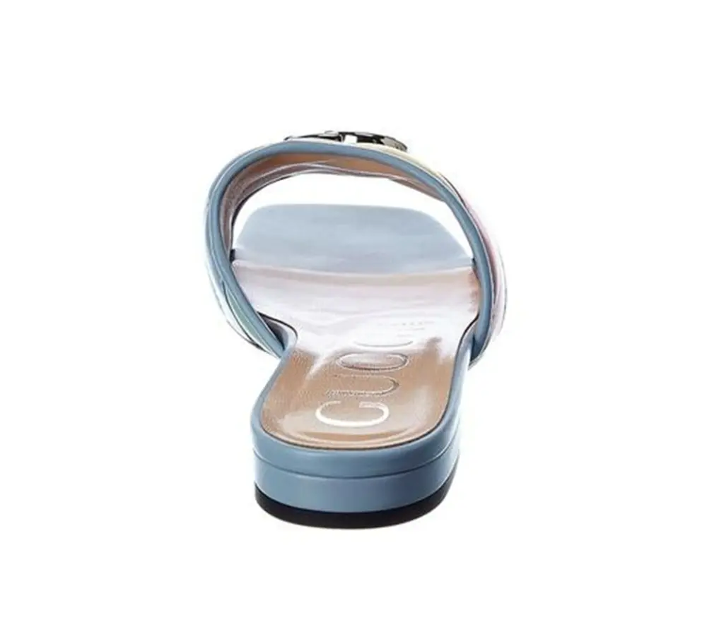 Dép Gucci Double G Matelasse Leather 629934-0CGB0-4970 - Ảnh 3