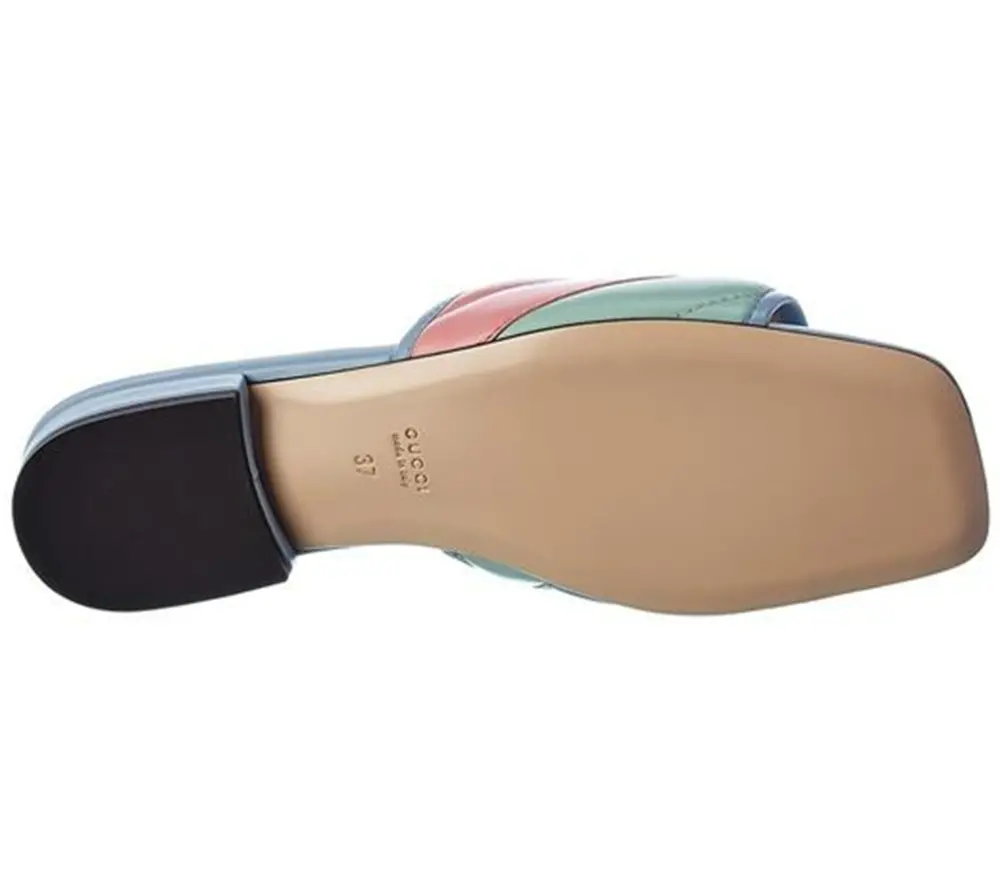 Alternative view of Dép Gucci Double G Matelasse Leather 629934-0CGB0-4970