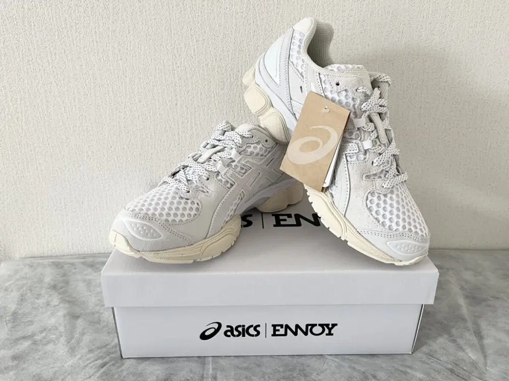 Giày Asics Gel-Nimbus 9 x ENNOY 'White Cream' 1201B034-100 - Ảnh 5